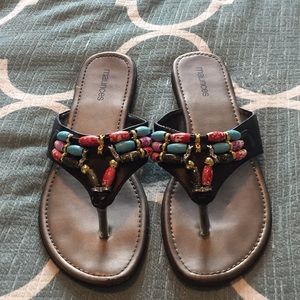 Maurices beaded sandals